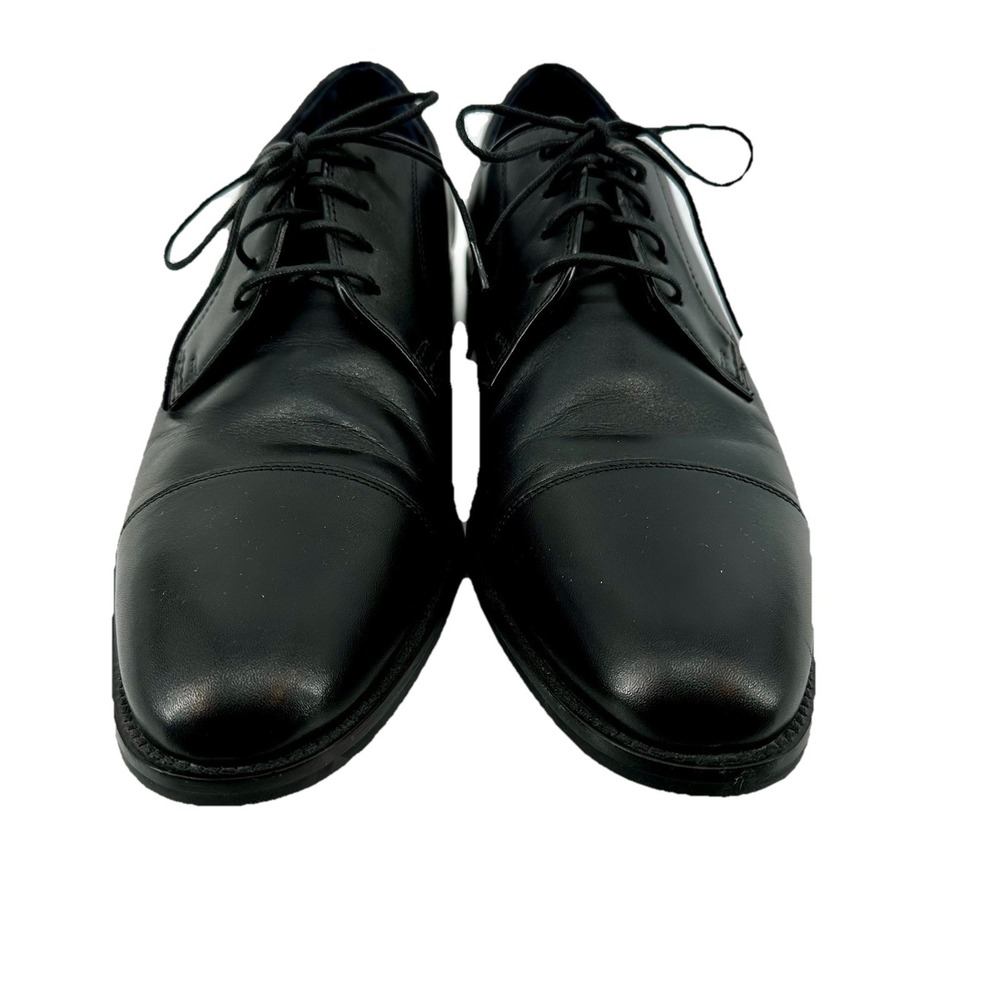 Cole Haan Mens Black Leather Cap Toe Derby Dress Shoes Grand.OS Size 9.5 M - Picture 4 of 11